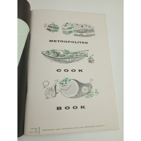 Vintage Metropolitan Life Cook book Mid Cent Mod Cover (bb2) - Picture 3 of 10